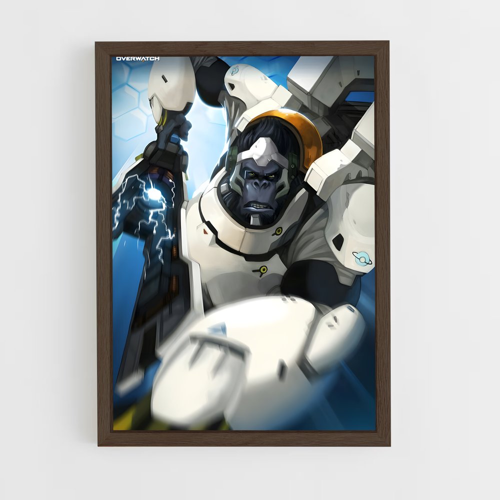 Poster Winston, le Héros Cyborg – affiche Overwatch (vue 5)